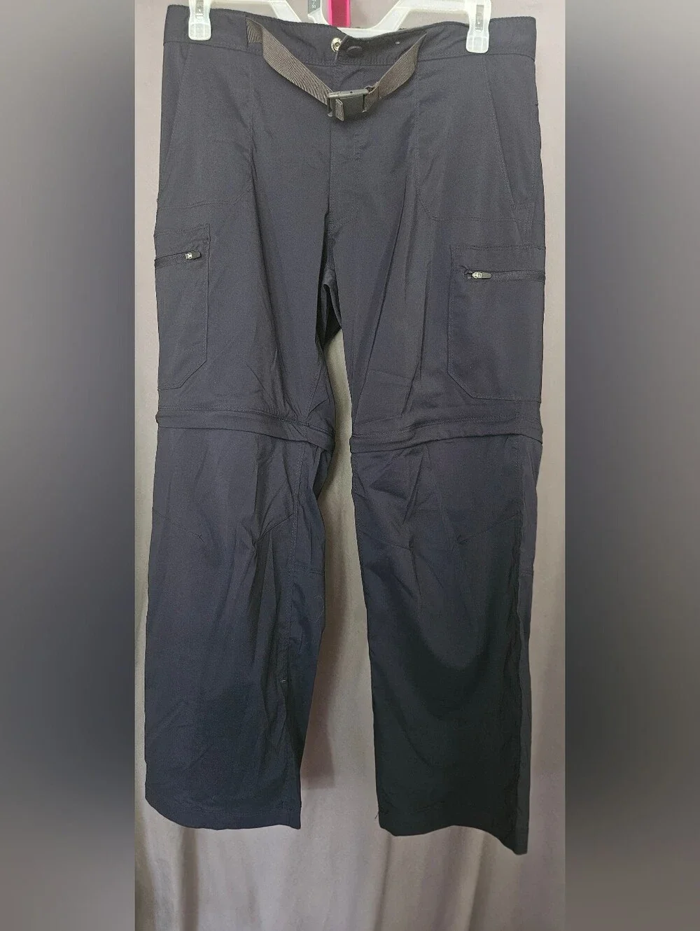 Outdoor Life Men's Navy Convertible Cargo Pants with Belt